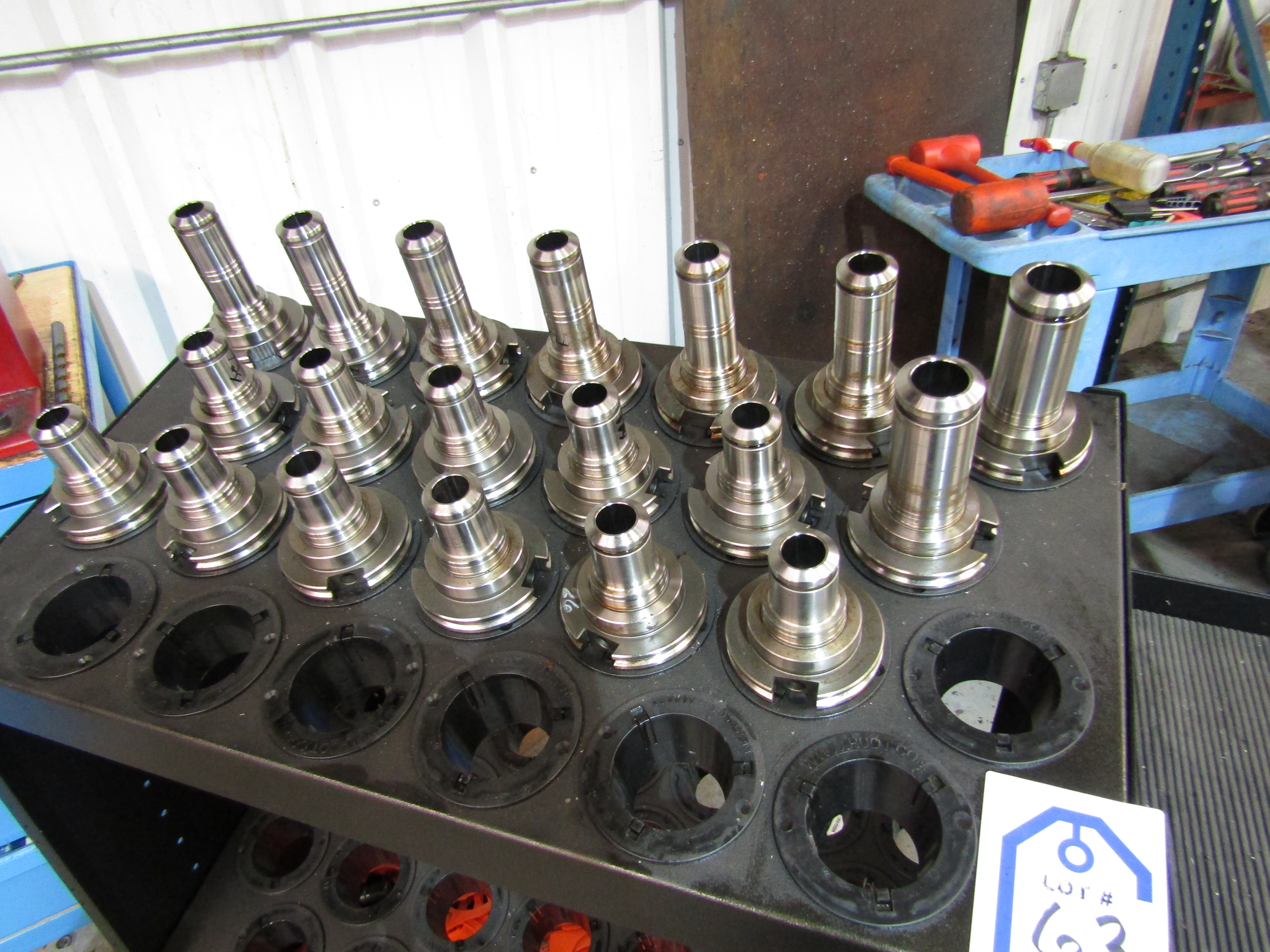 Qty (19) RegoFix Power Grip Tool Holders with Tool Cart. 25 Loading