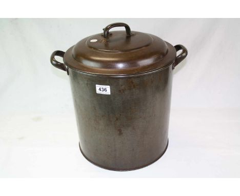 Large Vintage Metal Boiling Pot for Hams, etc