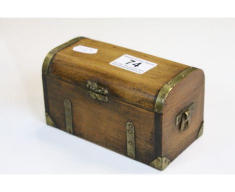 Jewellery Casket in the form of a Military Trunk