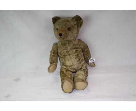 Vintage straw filled Teddy Bear with adjustable limbs