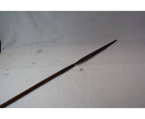 Vintage African Lion Spear, with Ebony shaft