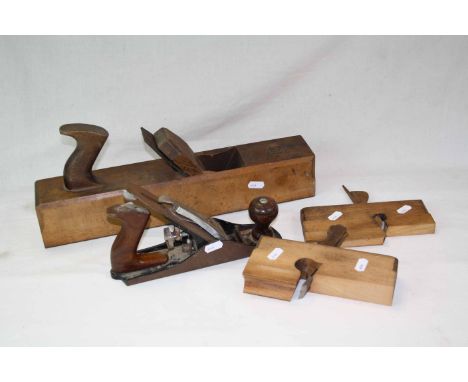Four vintage Wood Planes to include one marked "Robt Sorby" and a metal example