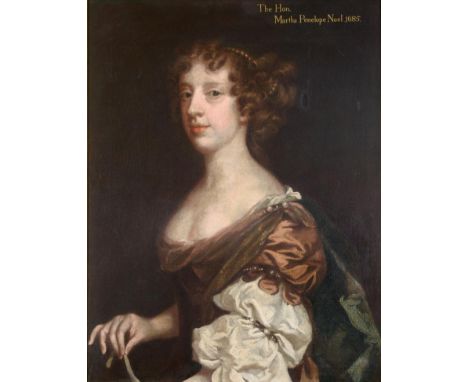  ~ Circle of Sir Peter Lely (1618-1680) Portrait of the Hon Martha Penelope Noel  Inscribed and dated 1685, oil on canvas, 73