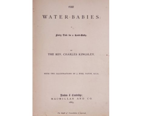 Kingsley (Charles). The Water-Babies: 1st edition, 2nd issue, London &amp; Cambridge: Macmillan and Co., 1863, 2nd issue with