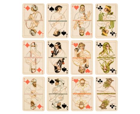 * Soviet Union. Literature &amp; Theatre, circa 1910-1930, Soviet Union State Playing Card Monopoly, 1910-1930, 52 chromolith