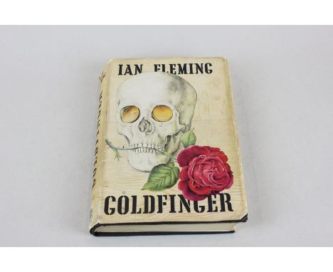 Ian Fleming's Goldfinger first edition, Jonathan Cape 1959, copyright by Glidrose Productions Ltd, dust jacket design by Rich