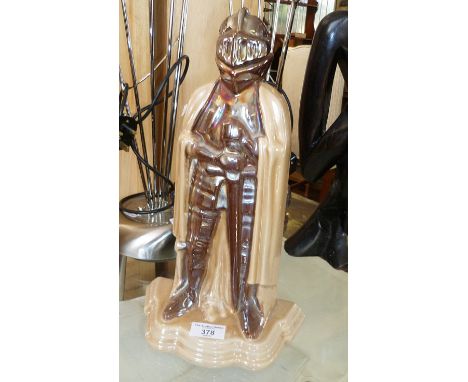 1950's stove enamel companion set in the form of a knight in armour