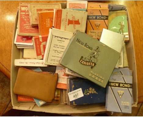 Collection of vintage and older playing card decks