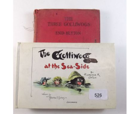 The Golliwogs at Sea by Florence K Upton (a reprint) and Three Golliwogs by Enid Blyton