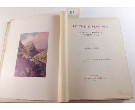 By The Ionian Sea by George Gissing published by Chapman and Hall 1901 first edition - colour plates by Leo de Littrow