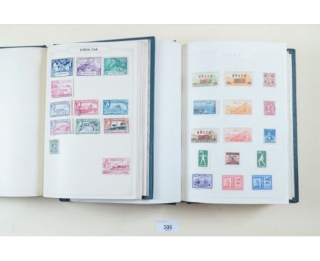 Two GB, Commonwealth and rest of world stamp albums - QV - QEII mint and used, defin/commem