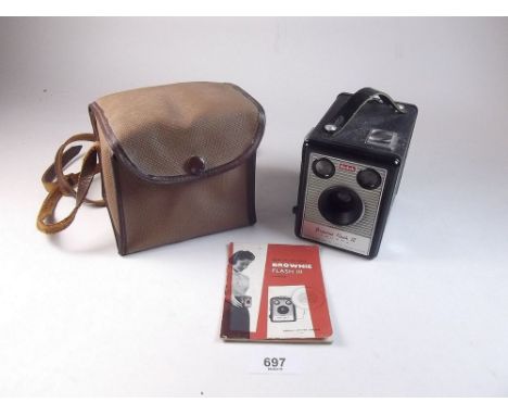A Kodak Brownie 3 Flash camera