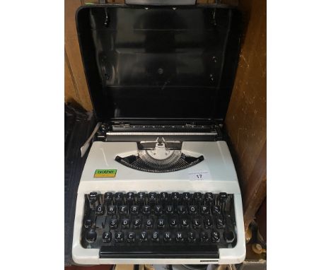 A Brother 100 portable typewriter. 