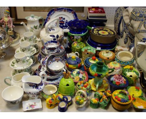 A Wedgwood Hereford pattern coffee service comprising coffee pot, coffe cans &amp; saucers, milk jug and sugar bowl; various 