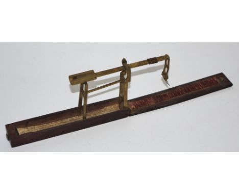 A set of early 19th century guinea scales 