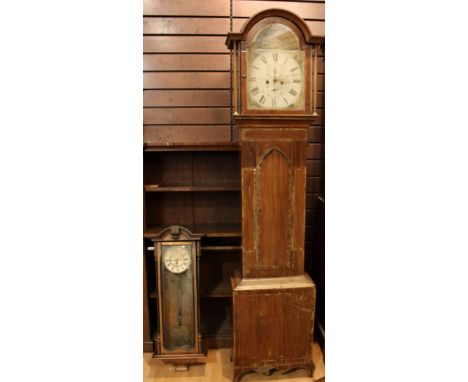 A 19th century mahogany longcase clock, the painted 33cm dial, inscribed Edward Hurst, North Shields, Roman numerals, twin wi