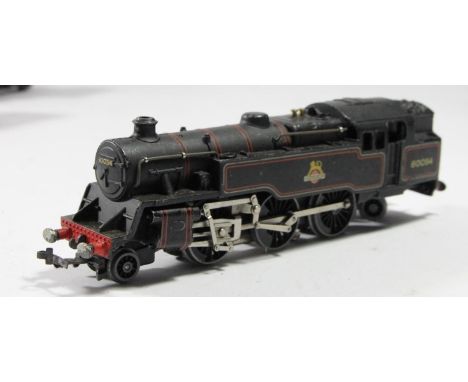 A Hornby 'OO' gauge locomotive 2-6-4 tank engine (80054) with tender and loose track together with, Hornby Dublo 'OO' gauge a