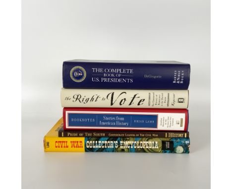 This lot includes five books covering various aspects of American history and political developments. Booknotes by Brian Lamb
