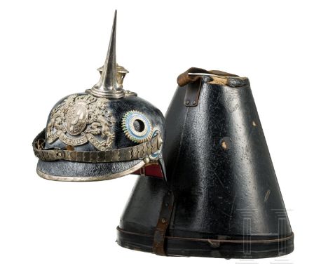 Otto Karl Schirndinger von Schirnding (1892 - 1979) - Helm M 1896 für Pioniere, um 1912 -1914  Unvollständig, zusammengestell