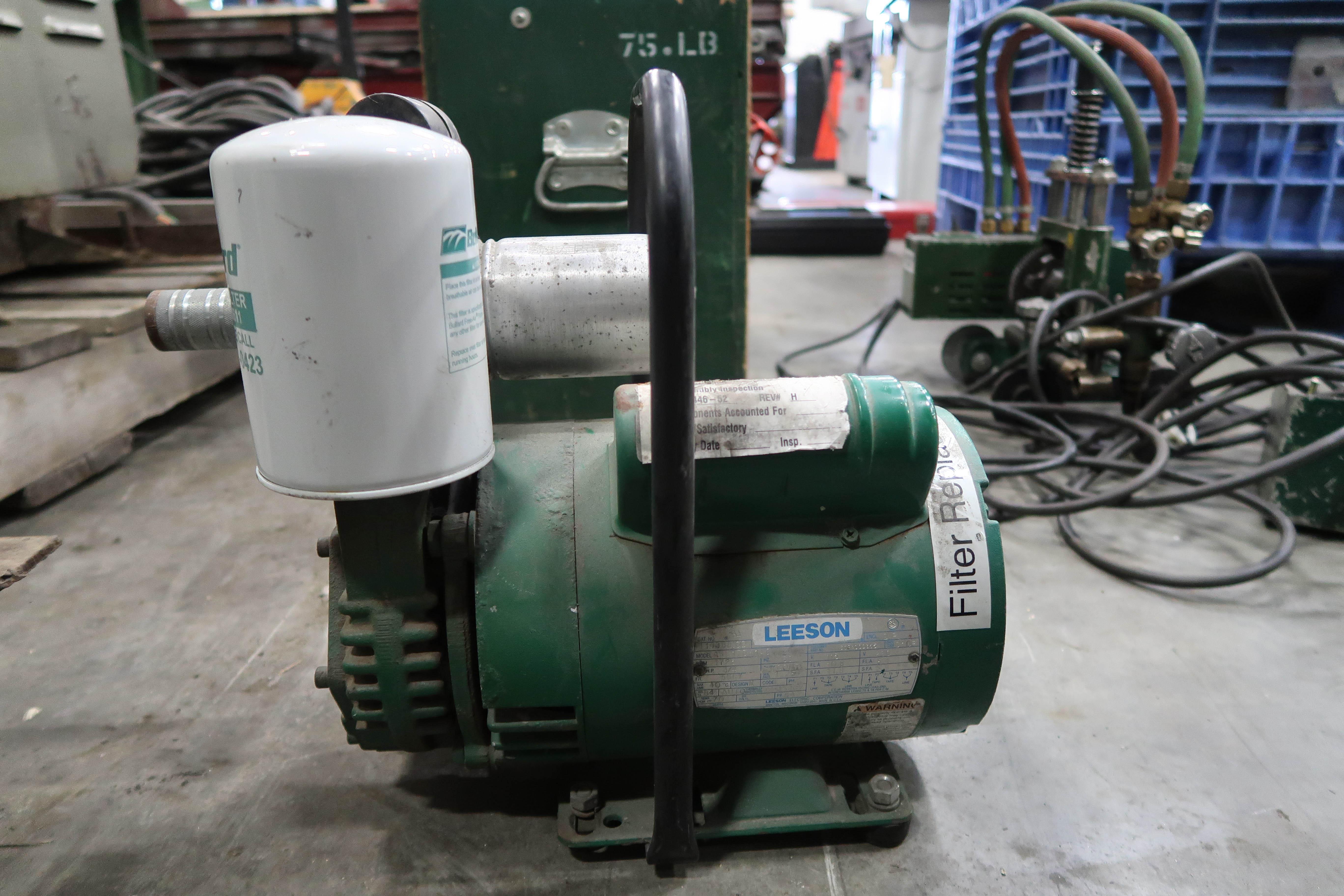 Bullard FreeAir Pump w/ Leeson Motor 3/4hp, 1725rpm, 115v