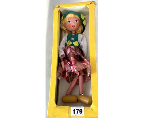 Boxed Pelham puppet - Tyrolean Girl