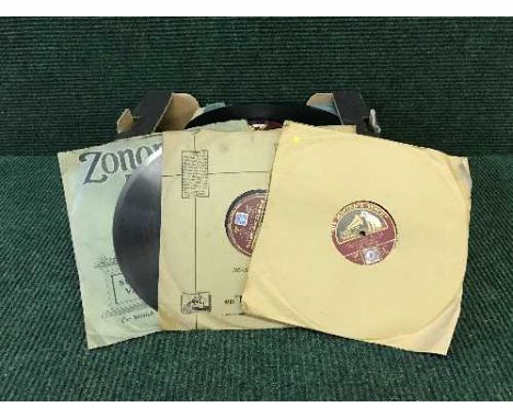 Five boxes of early twentieth century 78's