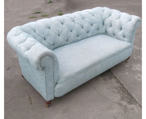 A 19th century Chesterfield, with deep button back, width 71ins