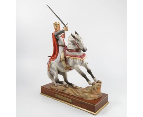 A Royal Worcester limited edition model, Richard Coeur De Lion, from the Famous Military Commanders Series, modelled by Berna