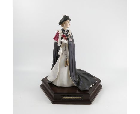 A Royal Worcester limited edition model, Queen Elizabeth II, from the Queens Regnant of England series, modelled by Ronald va