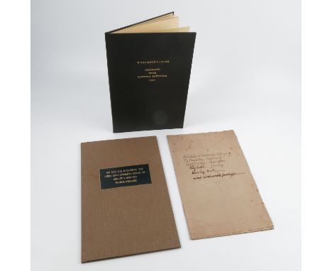 An 18th century manuscript, Lechmere family copybook of manorial records, inscribed Schedule of Writings Belonging to Oxenton