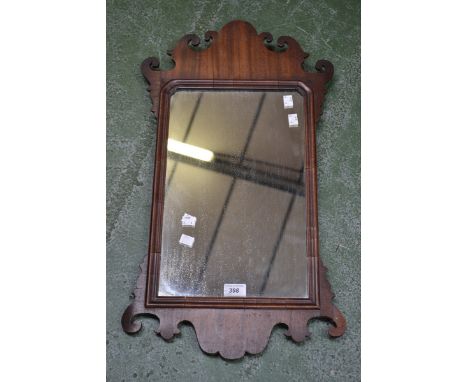 A George III mahogany Vauxhall looking glass