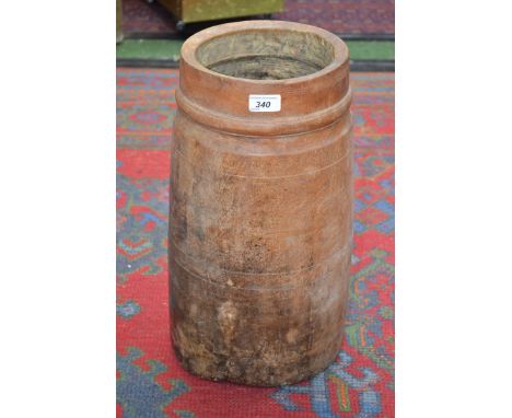 A treen stick stand, 47.5cm high.