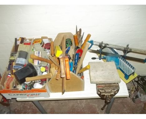 A QUANTITY OF VARIOUS HAND TOOLS