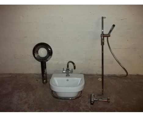 A BASIN AND ACCESSORIES