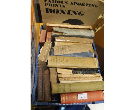 A SMALL COLLECTION OF BOOKS TO INCLUDE VINTAGE COOKERY BOOKS, 'THE DUDLEY RECIPE BOOK' AND TWO VOLUMES OF 'FAMOUS SPORTING PR