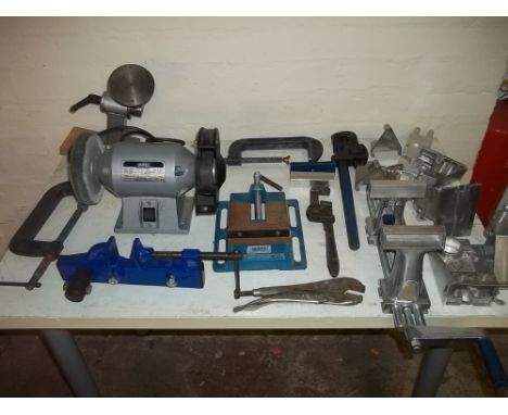 A BOX OF POWER TOOLS ETC.
