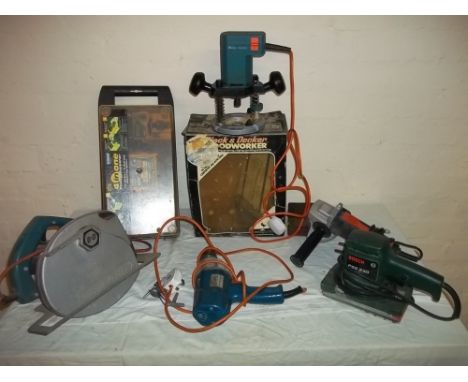 A QUANTITY OF ASSORTED POWER TOOLS