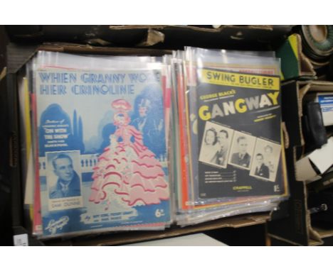 STAGE AND THEATRE SHEET MUSIC MAINLY 1930s - 1950s to include Cole Porter, Ivor Novello, Noel Coward, Reviews, Musicals, seve