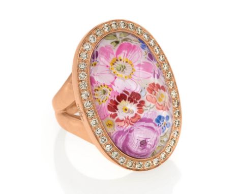 MEISSENMystery. Ring. Herkunft: Deutschland. Material: 750/- Roségold, Punze. Gesamtgewicht: ca. 24,5 g. EU-RM: 53. Diamanten