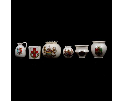 Goss China - approximately one hundred and ten pieces, mostly vases, jars, jugs, etc.Qty: 100