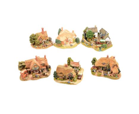 Collection of six Lilliput Lane models, including - Shades of Summer, Sweets and Treats, Gossip Gate, The Good Life, Burley S