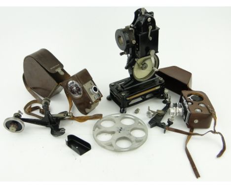 A Pathe projector with mounts and spool etc.