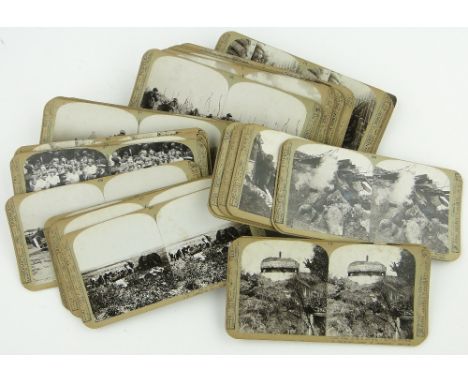 A set of First World War stereo viewer slides.