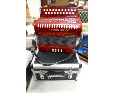 Boorinwood 2 Row Melodeon: cased 