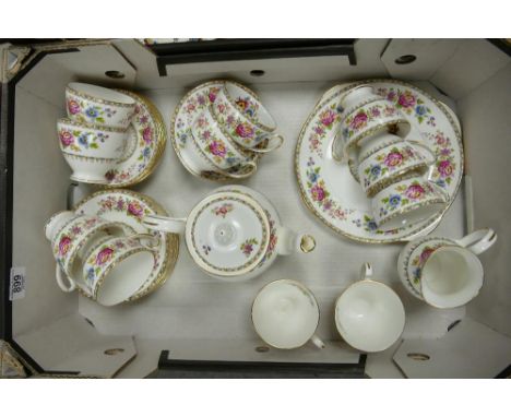 Wedgwood Colorado coffee set: to include coffee pot, milk jug, sugar bowl, 5 coffee cans and saucers 