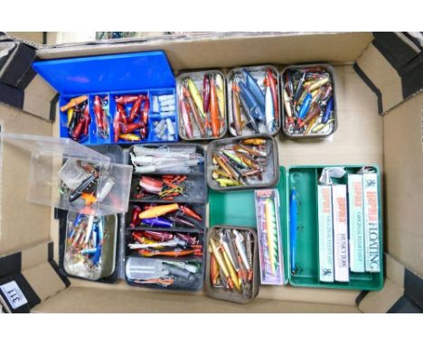 A collection of vintage fishing tackle Devons lures: 