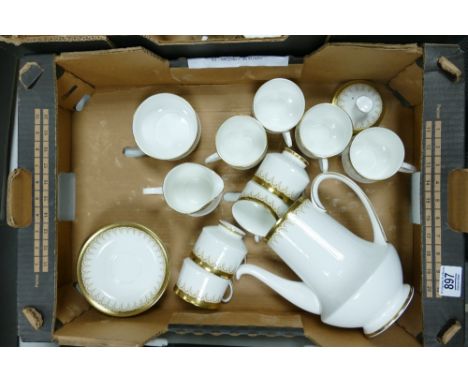 Paragon Athena coffee set : to include 8cups and saucers, milk jug, sugar bowl and coffee pot 