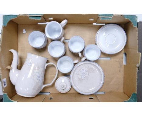 Denby Floral decorated tea set: 