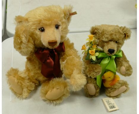 Steiff Jointed Teddy Bear 35 Spring &amp; Teddy 43 D Blonde Jointed Bear( no tag ) 