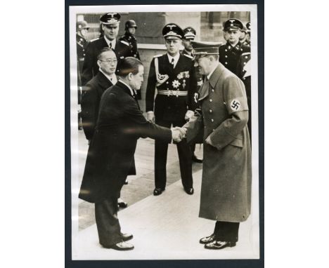 One gelatin silver print or original vintage press photographic reproduction related to the German World War II dictator from